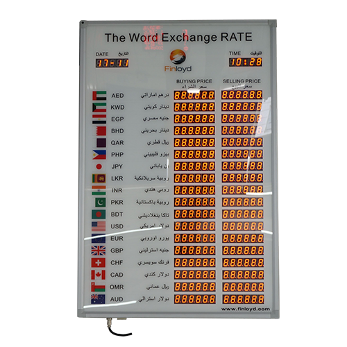 18 Rows and 2 Columns Money Currency Exchange Rate