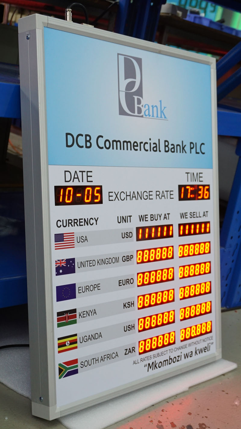 LED Currency Exchange rate Board